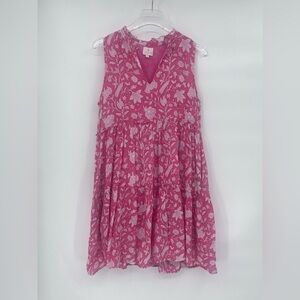 J Marie Emilia Rose ruffle tier dress size small‎